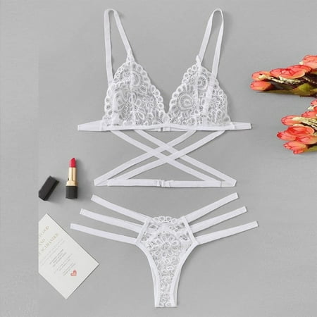 

Women Lace Lingerie Nightwear Underwear G-string Bodydoll Sleepwear Bra Set