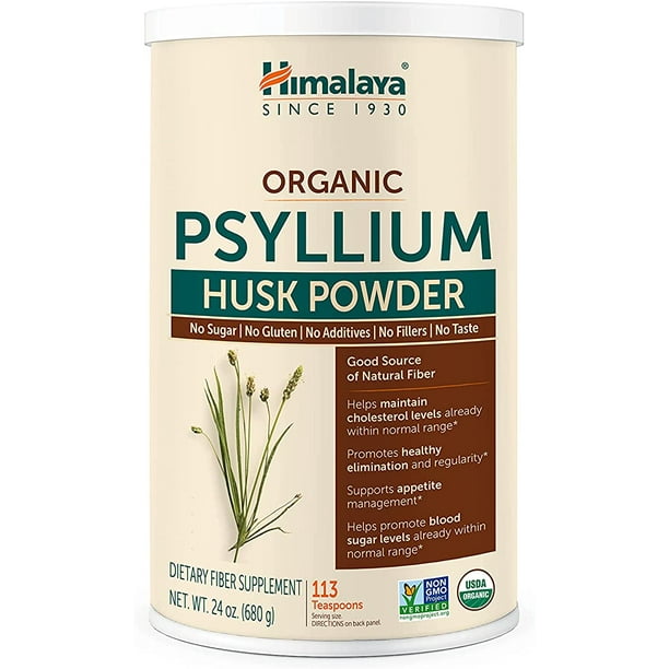 Himalaya Organic Psyllium Husk Powder for Daily Fiber, Weight