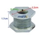 thumbnail image 2 of Polea Para Motor De Secadora Whirlpool Maytag Cuerda Derecha sirve WP8066184, 2 of 3