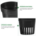 thumbnail image 6 of Worgeous  12 Pcs for Hydroponic Garden Indoor Pond Plant Pots Nursery Black, 6 of 8