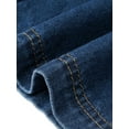 thumbnail image 5 of Agnes Orinda Women's Plus Size Denim Jacket Buttons Long Sleeves Jean Jackets 1X Dark Blue, 5 of 6