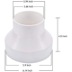 thumbnail image 4 of CHAO Adaptadores de conductos para conductos de ventilación de 150 mm a 100 mm, adaptadores de extractores de aire, reductores de conductos, 4 of 5