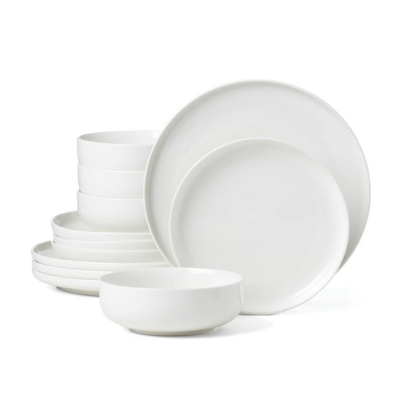 Oneida 365 24 Seven White 12 Piece Dinnerware Set
