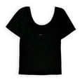 thumbnail image 2 of Aeropostale Womens Why Can't We Be Friends Graphic T-Shirt, Black, Juniors, Large, 2 of 2