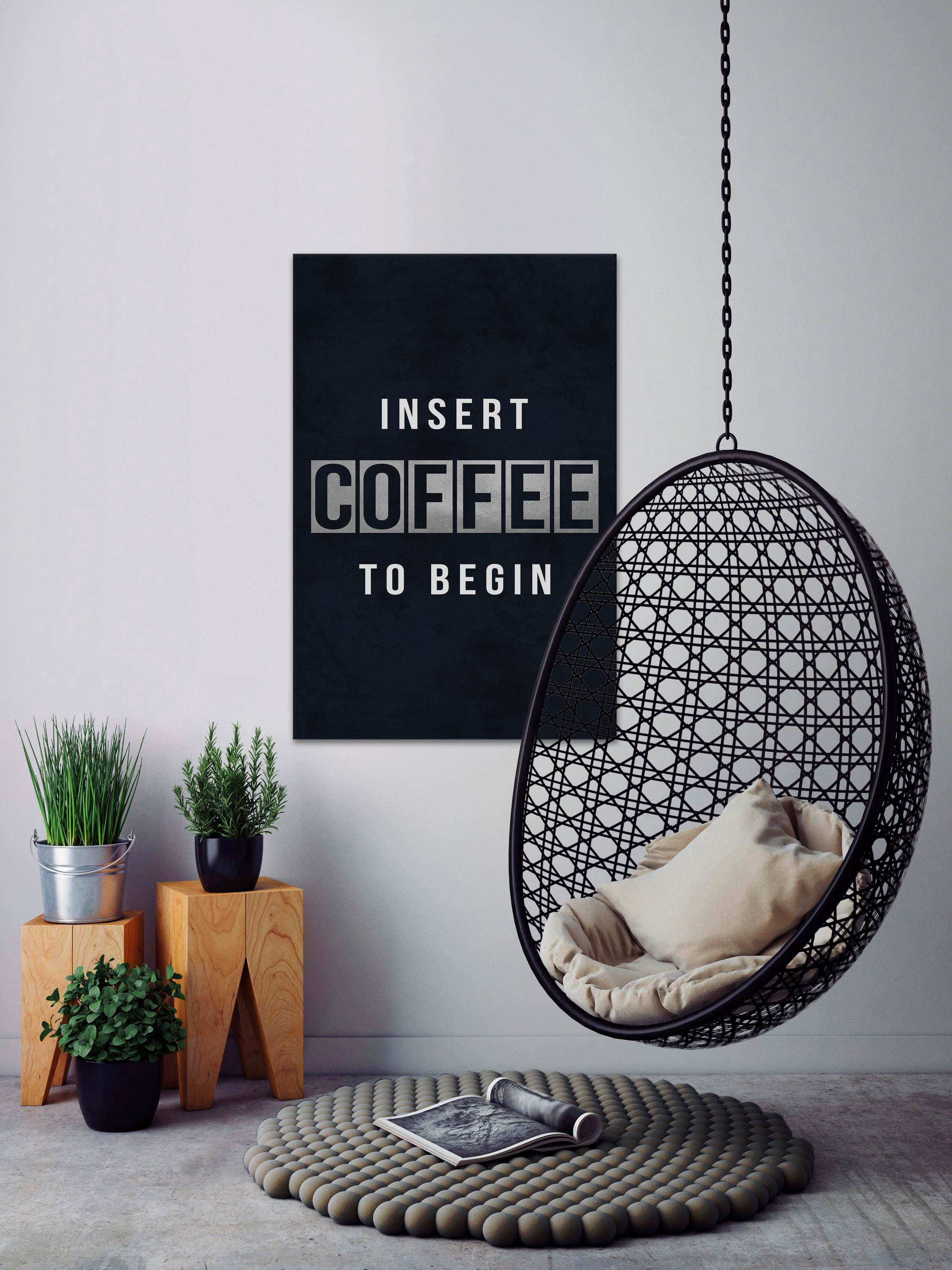 Insert Coffee Painting Print on Wrapped Canvas
