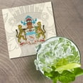 thumbnail image 2 of Guyana Coat Of Arms 4'' X 4'' Square Wooden Coaster, 2 of 3