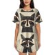 thumbnail image 1 of Fotbe Retro Raccoon Graphic Print Conjunto de Pijama Estampado para Mujer, 2 Piezas, Ropa de Dormir con Camiseta de Manga Corta y Shorts Suaves-3X-Large, 1 of 6