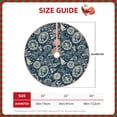 thumbnail image 4 of Balery Nautical Style Printed Christmas Tree Skirt , Merry Christmas Party Christmas Tree Decoration,Adjustable Tree Skirt-36", 4 of 8