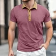 thumbnail image 2 of Mens Polo Shirts Business Smoothing Button Collared Short Sleeved Basic Top with Pocket Casual Comfortable Stretch Performance Mens Dress Shirts, 2 of 7