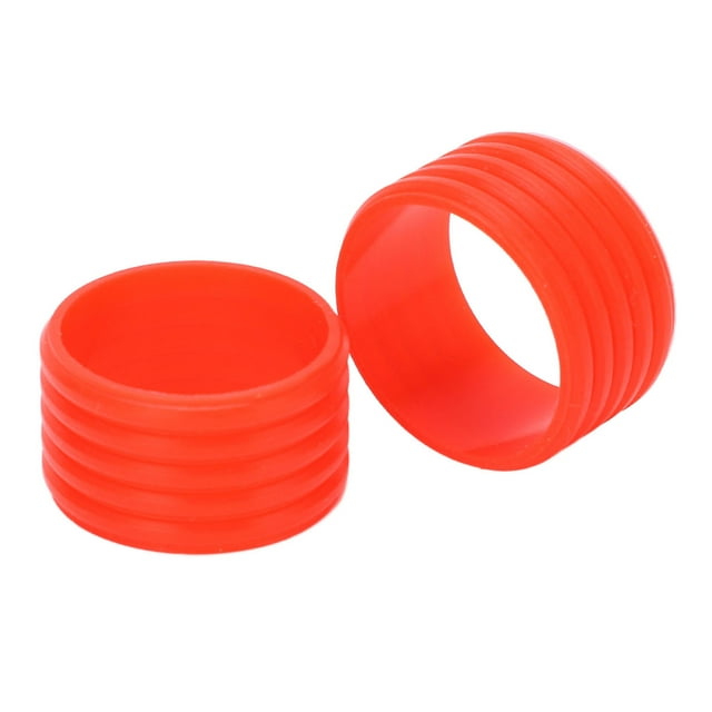 Silicone Tennis Racket Handle Sweat Absorption Overgrip Fixing Ring 2pcs Set for Tennis Players