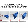 thumbnail image 6 of SDJMa Head-Mounted Umbrella Windproof Rainproof Sunshade Folding Overhead Umbrella Cap Outdoor Sunshade Fishing Sunshade Sun-Shading Outdoor Hat Rain Umbrella Hat for Women and Men, 6 of 8