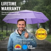Repel Windproof Travel Umbrella, Auto Open Close Folding Umbrella Wind Tested to 100MPH