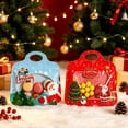 thumbnail image 7 of Christmas Treat Bags, 8.26X7.87" Self Sealing Candy Pouches with Handle, Festive Xmas Goodie Sacks, Holiday Snack Packing Bags, Santa Pattern Gift Pouches with Clear Window, Christmas Decoration, 7 of 7