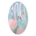 thumbnail image 1 of CafePress - Flamingo Party - Sticker (Oval), 1 of 1