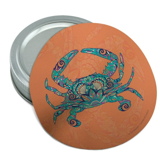 Mosaic Crab Round Rubber Non-Slip Jar Gripper Lid Opener