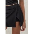 thumbnail image 2 of Cotton On Body BLACK Women's Smoothing Side Split Tennis Mini Skirt XL, 2 of 8