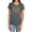 Charcoal, variant on Tonka Fuzzed Repeat Women's T Shirt, Charcoal, Large