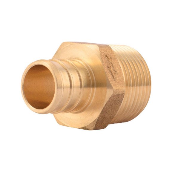 Shark Bite UC134LFA 3/4 X 3/4 MNPT Brass Threaded Male Adapter