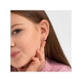 thumbnail image 4 of Single Prong Set Lavender Simulated Opal Hoop Earrings 9mm - Sterling Silver, 4 of 6