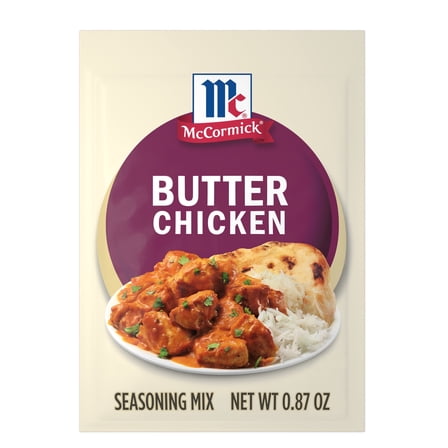 McCormick Butter Chicken Seasoning Mix, 0.87 oz Bag