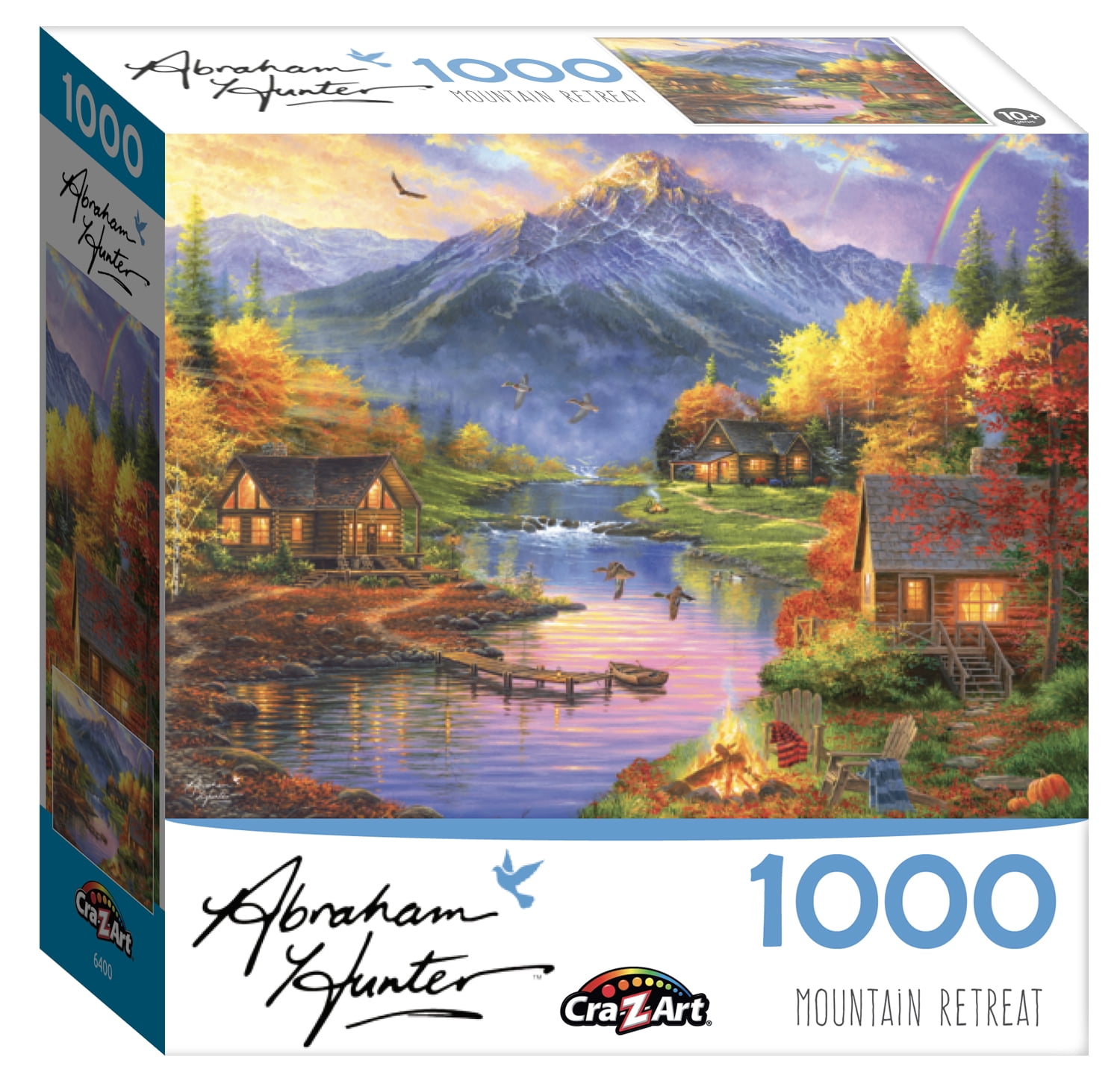 Cra-Z-Art Abraham Hunter 1000-Piece Mountain Retreat Jigsaw Puzzle