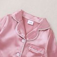 thumbnail image 6 of Tfken Girls Pajamas Jumpsuit Long Sleeve Fall Winter Comfy Casual Sleepwear Homewear Button Daily Wear Soft Loungewear Toddler Comfortable Clothes Size 0-3 Months Pink, 6 of 9