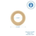 thumbnail image 3 of Wood Rings for Crafts 2-11/16 Inch, Pack of 5 Unfinished Wooden Rings for Macrame and Jewelry-making, by Woodpeckers, 3 of 5