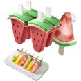 thumbnail image 3 of Ensemble de Popsicle Melon D\'eau Outlook 4 Fabricant de Popsicle Melon D\'eau Réutilisable Matériel de Popsicle Fait Maison et Lave-Vaisselle, 3 of 8
