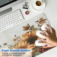 thumbnail image 4 of Happy Thanksgiving Fall Pumpkin Sunflower Large Gaming Mouse Pad Extended Mouse Pads with Stitched Edges, Non-Slip Base, Water Resist Keyboard Pad for Gamer, Office & Home, 31.5 X 11.8 in, 4 of 7