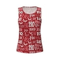 thumbnail image 4 of Xecao Ho Funny Christmas print women's scoop neck, loose-fit workout tank tops for the gym., 4 of 9