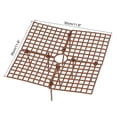 thumbnail image 2 of Uxcell 11.8" x 11.8" Square ABS Plant Grid Flowerpot Soil Protector Cover, Brown 2 Pack, 2 of 5