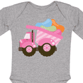 thumbnail image 4 of Inktastic Easter Jelly Bean Dump Truck Girls Long Sleeve Baby Bodysuit, 4 of 5