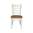 thumbnail image 3 of International Concepts Set of Two Emily Side Chairs, Hickory/Shell, 3 of 5