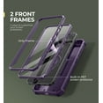 thumbnail image 3 of Dexnor for Samsung Galaxy S25 Plus Case with Built-in Slide Camera Cover & Screen Protector & Kickstand, Shockproof Rugged Case Full-Body Bumper Protective Cover for Galaxy S25 Plus 2025, Purple, 3 of 7