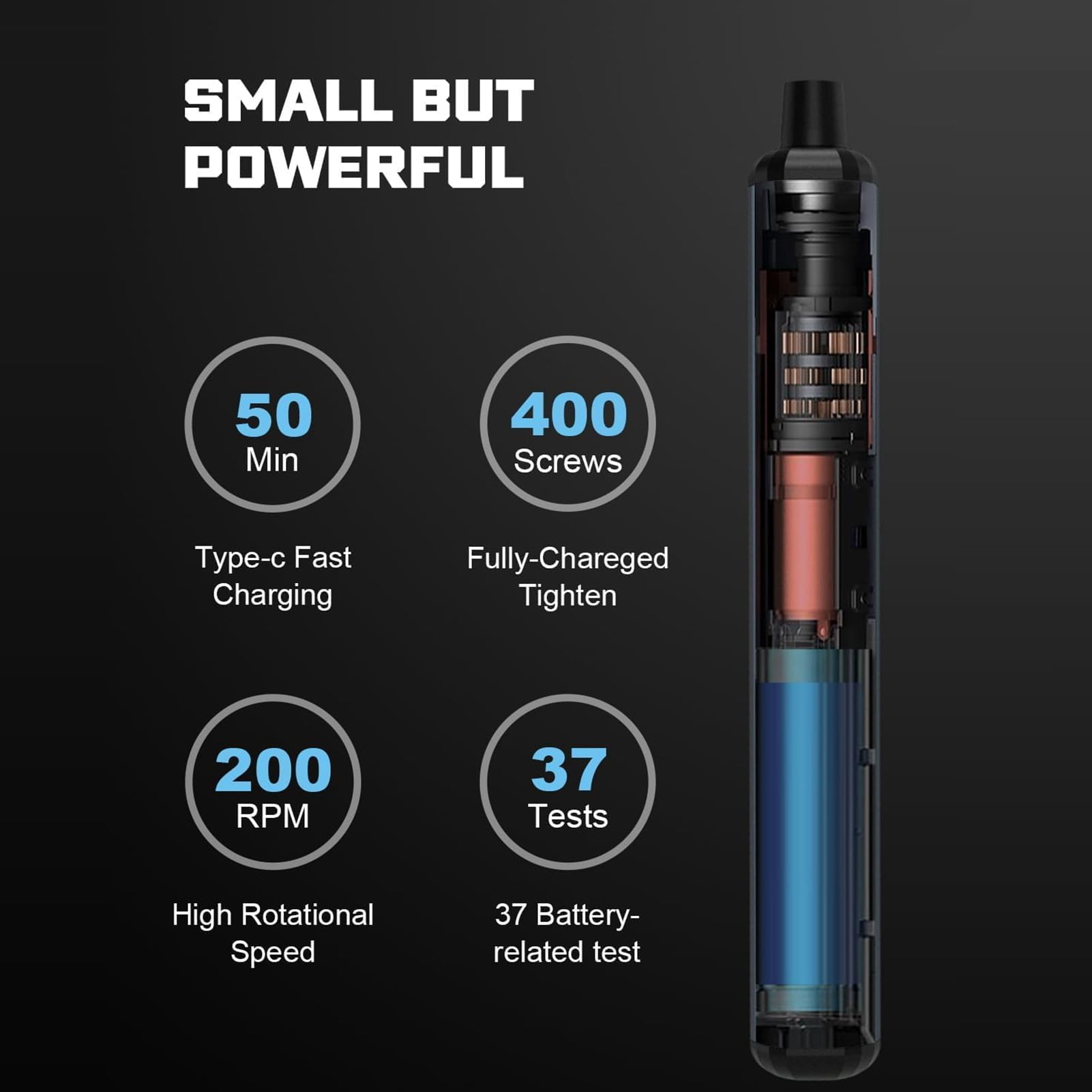 68-in-1 Electric Screwdriver Set Rechargeable 5 Torque Settings Precision Power Tool Magnetic Screw Driver Bits Screwdriver Kit