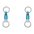 thumbnail image 1 of Llavero Giratorio Liberación Rápida Metal Porta Llaves Coche Desmontable (claro) Azul, 1 of 4