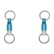 thumbnail image 1 of Llavero Giratorio Liberación Rápida Metal Porta Llaves Coche Desmontable (claro) Azul, 1 of 4