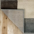 thumbnail image 4 of Superior Modern Geometric Fire Retardant and Anti-Static Indoor Area Rug, 4'x6', Grey, 4 of 7