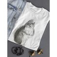 thumbnail image 3 of Sketch Of Tree Squirrel T-Shirt Women -Image by Shutterstock, Female Medium, 3 of 4