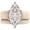Nude and Rose Gold, variant on Marquise Cut Silicone Ring Set for Women, Stackable 2-Ring Set, 14×7 mm Marquise Cut CZ | Patent-Pending Design - GlowStone Collection