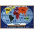 thumbnail image 1 of Fun Rugs - Alfombra decorativa con mapa del mundo para niños, 31 x 47 pulgadas Fun Rugs FT-167 3147, 1 of 1