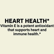 Spring Valley Vitamin E Dietary Supplement Softgels for Heart Health, 180 mg, 200 Count Twin Pack