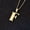 Gold, variant on 316L Stainless Steel Silver Gold A to Z Letters Pendant Chain Necklace Jewelry-Silver-SILVER D