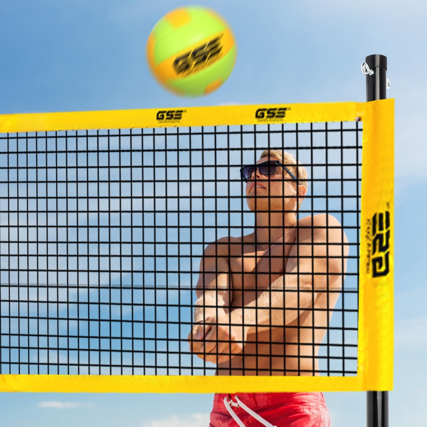 Outdoor Yard Net Game Set For Backyards  Parks Beach Lawn. Volleyball Badminton Or Combo Available