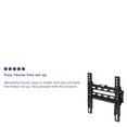 thumbnail image 4 of Flash Furniture FLASH MOUNT Fixed TV Wall Mount with Built-In Level - Fits most TV's 17"- 42" (Weight Capacity 66LB), 4 of 14