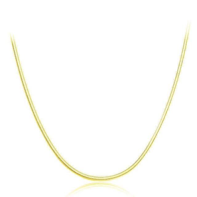 Collar de cadena de hueso de plata Collar de clavícula para mujer Collar de cadena estilo dorado