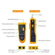 Network Cable Tester Cat5 Cat6 RJ45 UTP STP Line Finder Telephone Wire Tracker Tracer Diagnose Tone Tool Kit