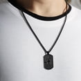 thumbnail image 5 of Metaljc Necklace Bible Verse Pendant, Stainless Steel Cross Patriotic Flag, Mens Valentines Day Gifts, 5 of 6