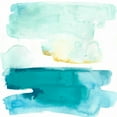 thumbnail image 2 of Vess, June Erica 26x26 White Modern Wood Framed Museum Art Print Titled - Liquid Shoreline VII, 2 of 4