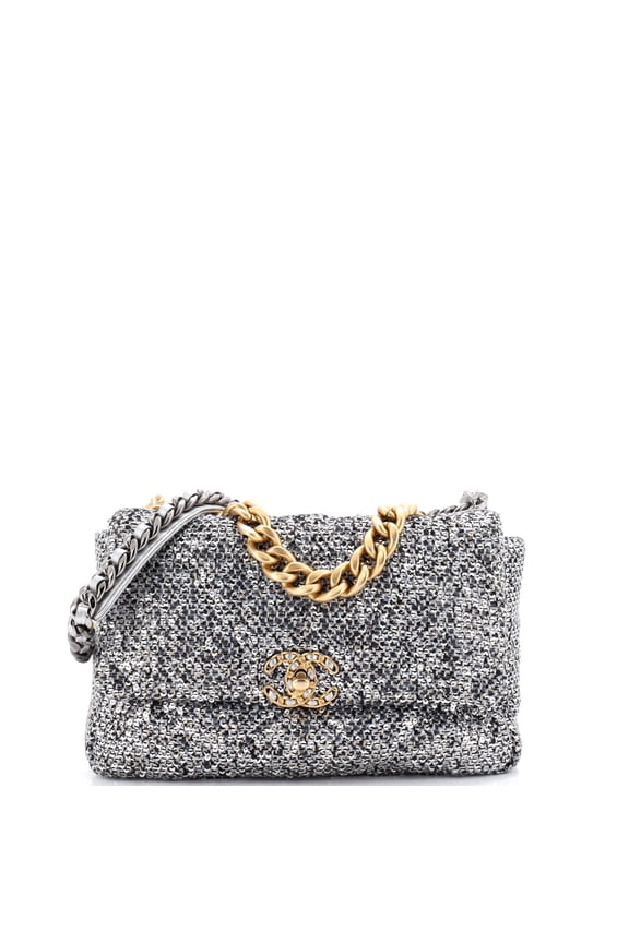 Pre-Owned 19 Flap Bag Quilted Sequins Medium By Rebag